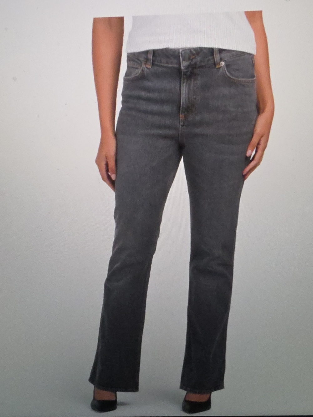 Ba&sh Coco High Rise Jeans Blackstone Size 34 Us 2